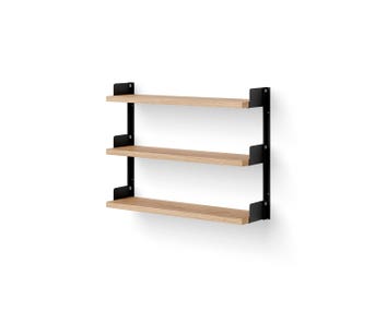 New Works Tea Hylla i utförandet Ek/Svart