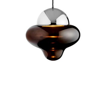Nutty XL Brown Glass Chrome