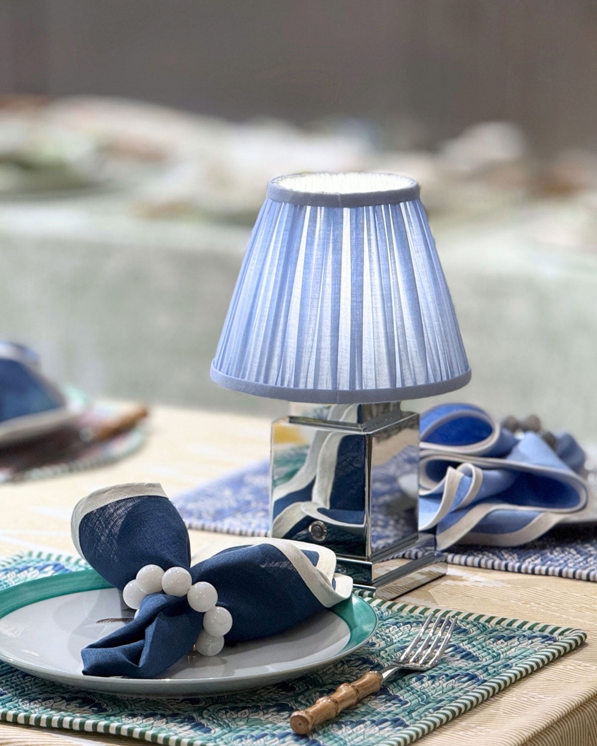 Pimlico portable lamp chrome from House of Firefly