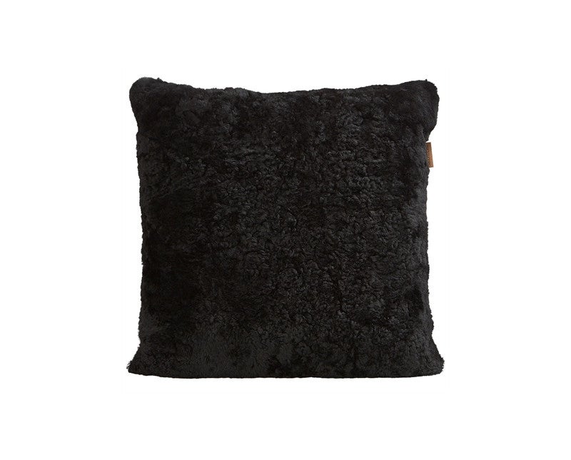 Alice Fårskinnskudde 50x50 Svart
