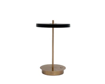 Porto portable lamp black/brass from House of Firefly