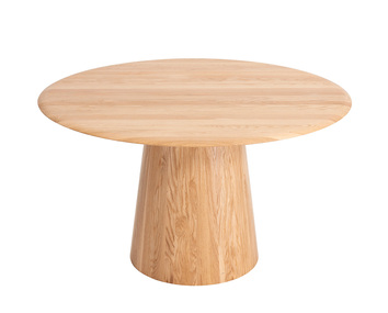 Mushroom matbord runt i massiv ek från Gazzda