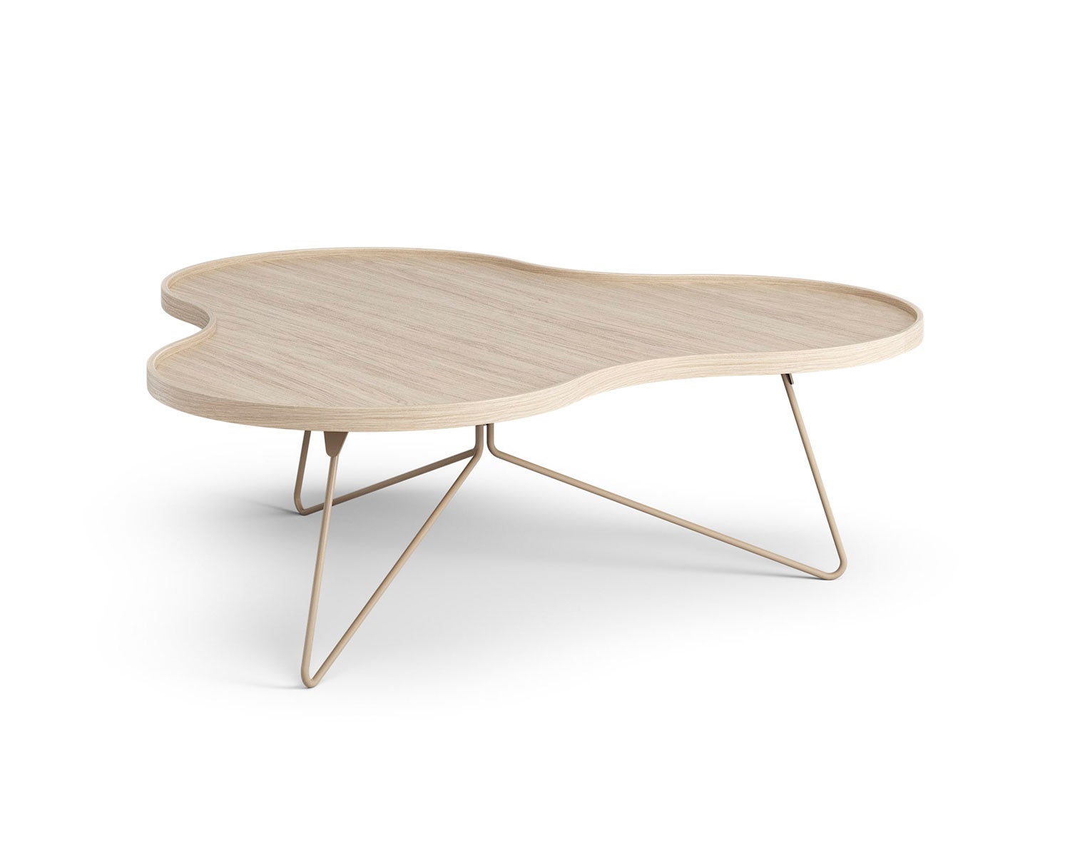 Flower-Mono-Table-114x107-Whitepigmented-Oak-Nutmeg-Metal-H39