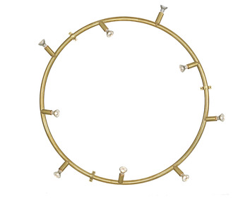 Star Rund Tak- Vägglampa | Rå Mässing