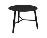 Vannes Soffbord Ø60 Svart Brafab