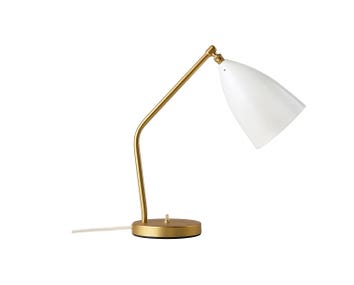 Gräshoppa Bordslampa Alabastervit