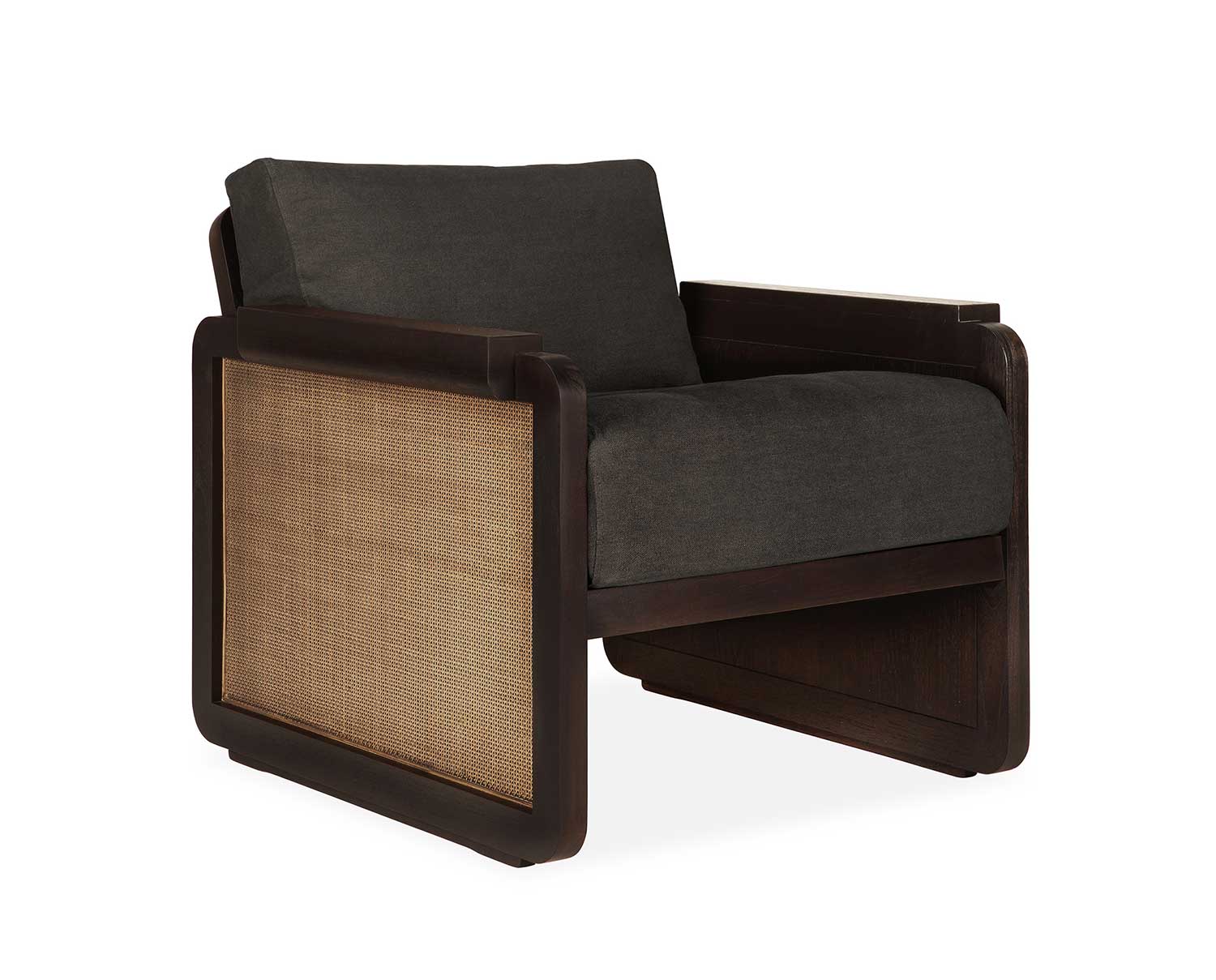 Ethnicraft-Panel-Lounge-Chair-Teak-Rattan-Grey-Linen