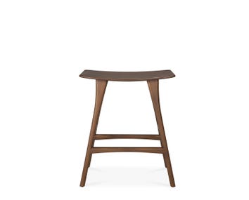 Osso Barpall Sitthöjd 65 Brunlackad Teak