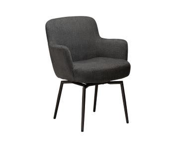 Dan-Form-Ethos-Arm-Chair-Slate-Grey-Boucle-Antique-Pewter