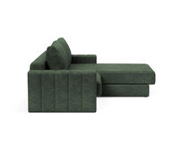 Akello Bäddsoffa Divan med armstöd i tyget 281 Avella Pine Green