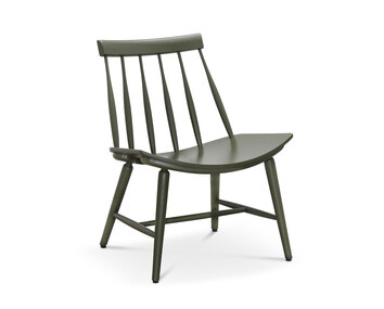 Sixten Loungestol i björk i Wigellsgrön lack