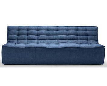 N701 Soffa 3-sits Tyg Blue