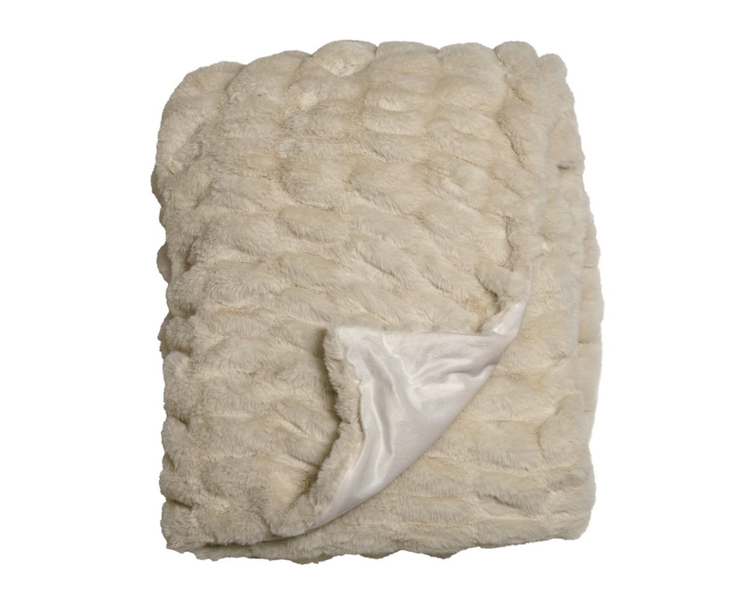 Fluffy pläd | 130x170 | Creme