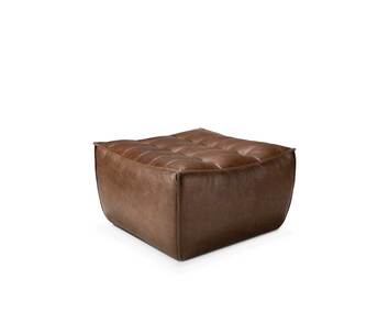 Ethnicraft-N701-Footstool-Chestnut-Leather-1
