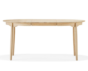 Carl Bord 115 med delad skiva i naturoljad björk med en iläggsskiva