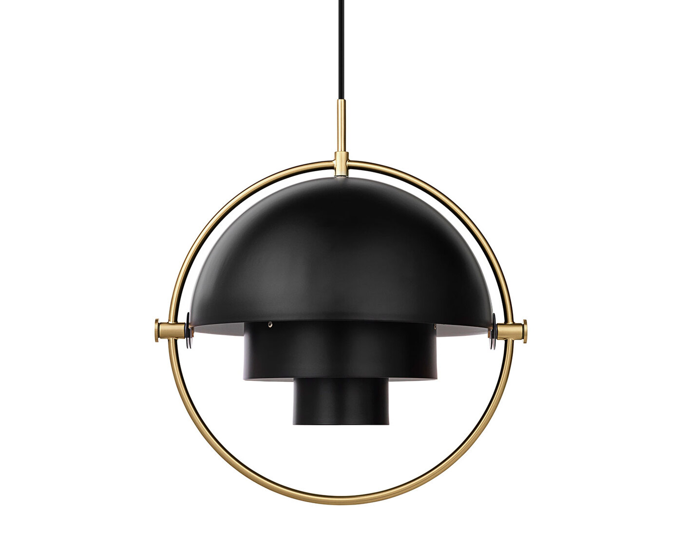 Multi-Lite Pendel | Mässing, Black Semi Matt