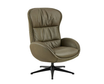 Haze Fåtölj med ben i svart aluminium