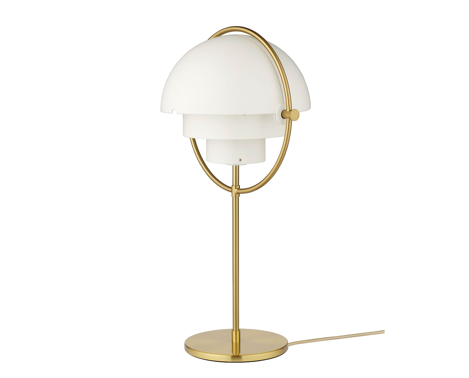 Multi-Lite Bordslampa | Mässing, Vit