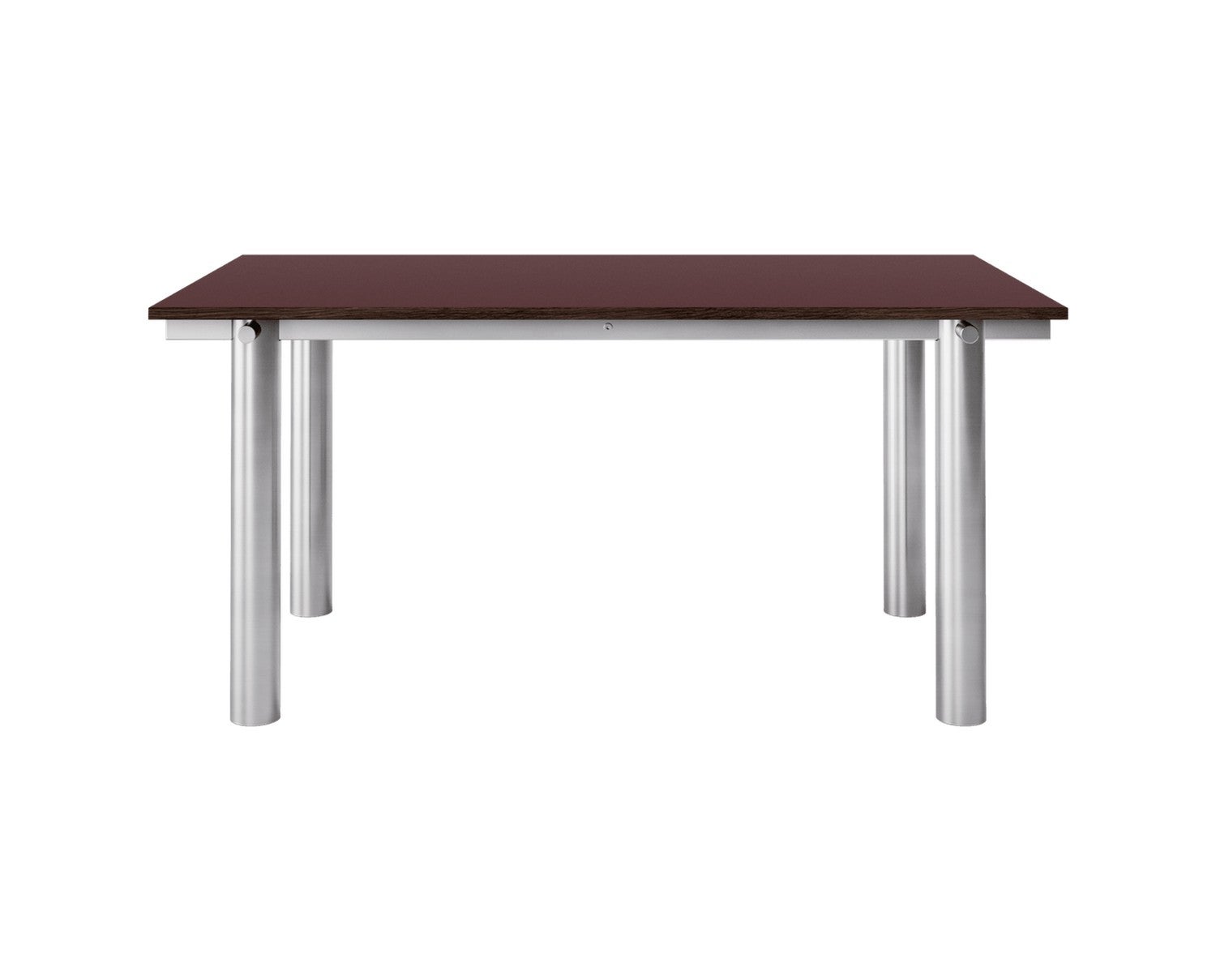 Ferm-Living-Atura-Matbord-160x90-Brushed-Steel-Burgundy-Linoleum-1