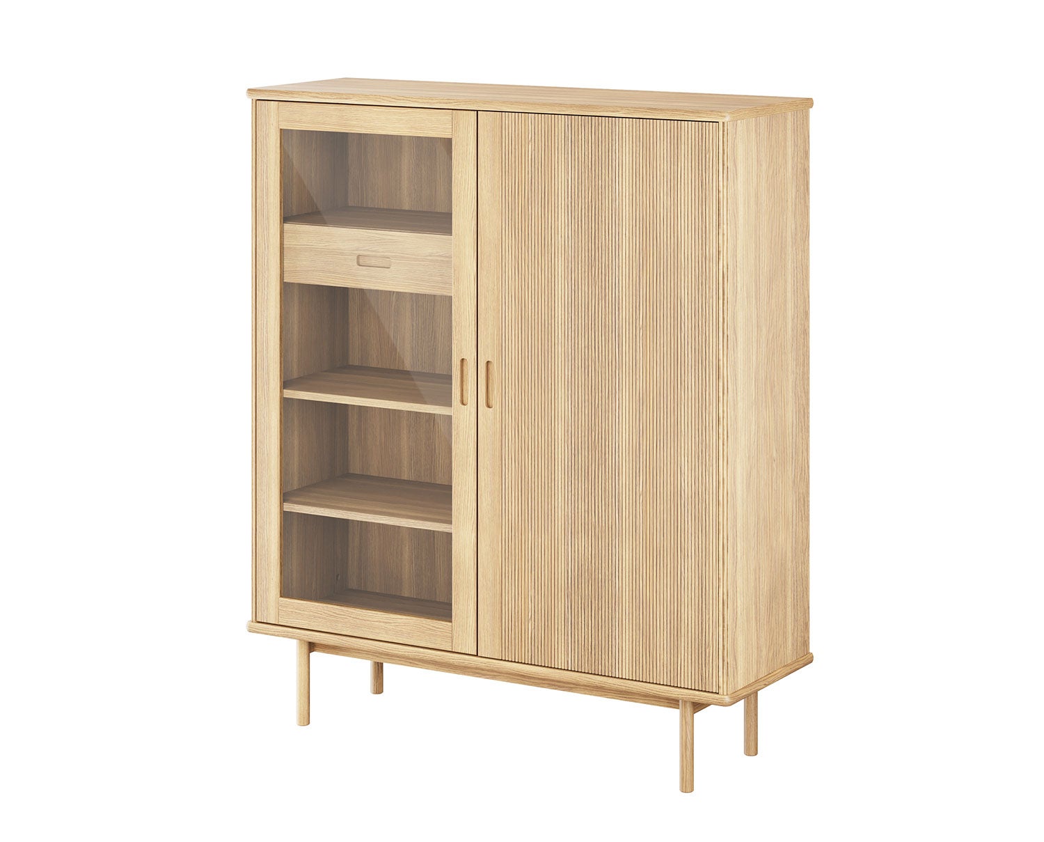 Caso-330-Highboard-Glass-Door-Natural-Oil-Oak-1